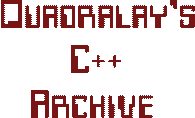 Quadralay's C++ Archives